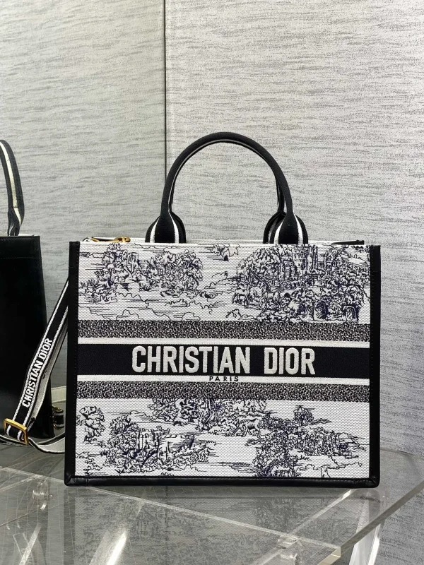Dior Embroidered Tote Bag image 1