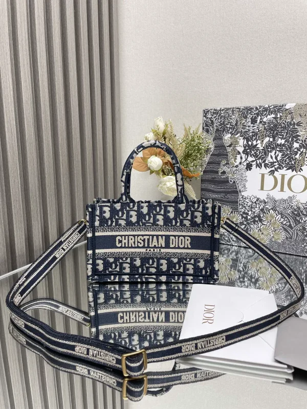 Dior Mini Book Tote Bag with Detachable Shoulder Strap image 1
