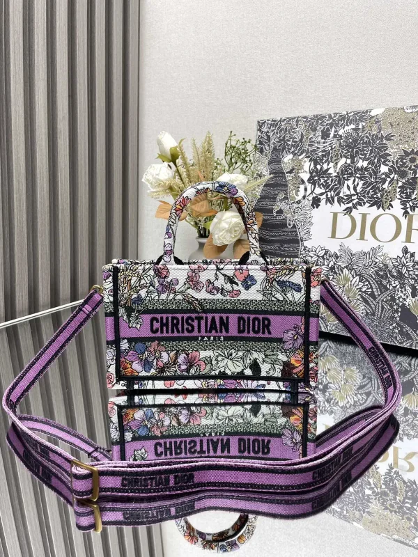Dior Mini Floral Book Tote Bag image 1