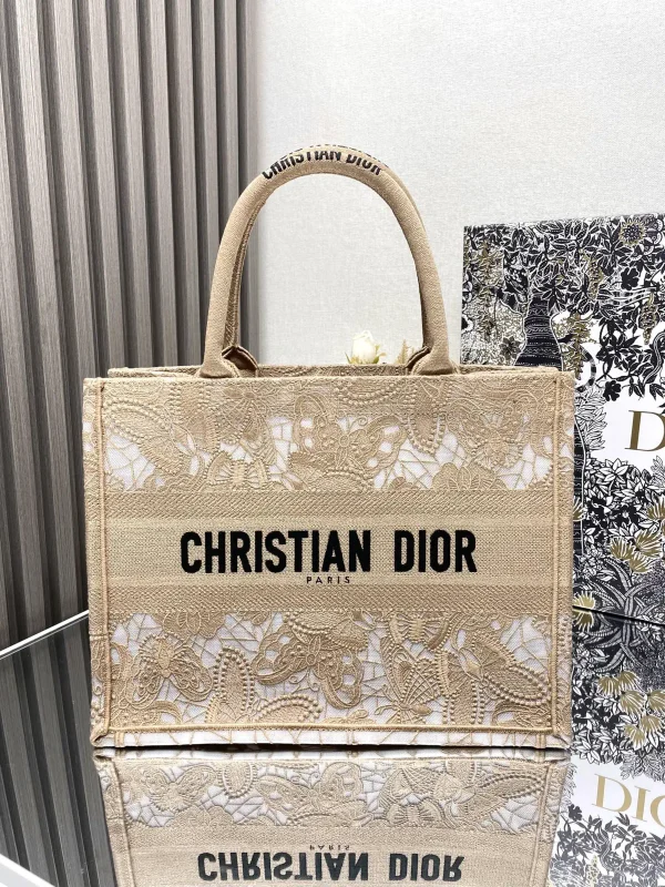 Dior Butterfly Embroidered Book Tote Bag image 1