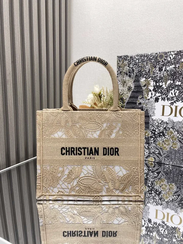 Dior Embroidered Tote Bag image 1