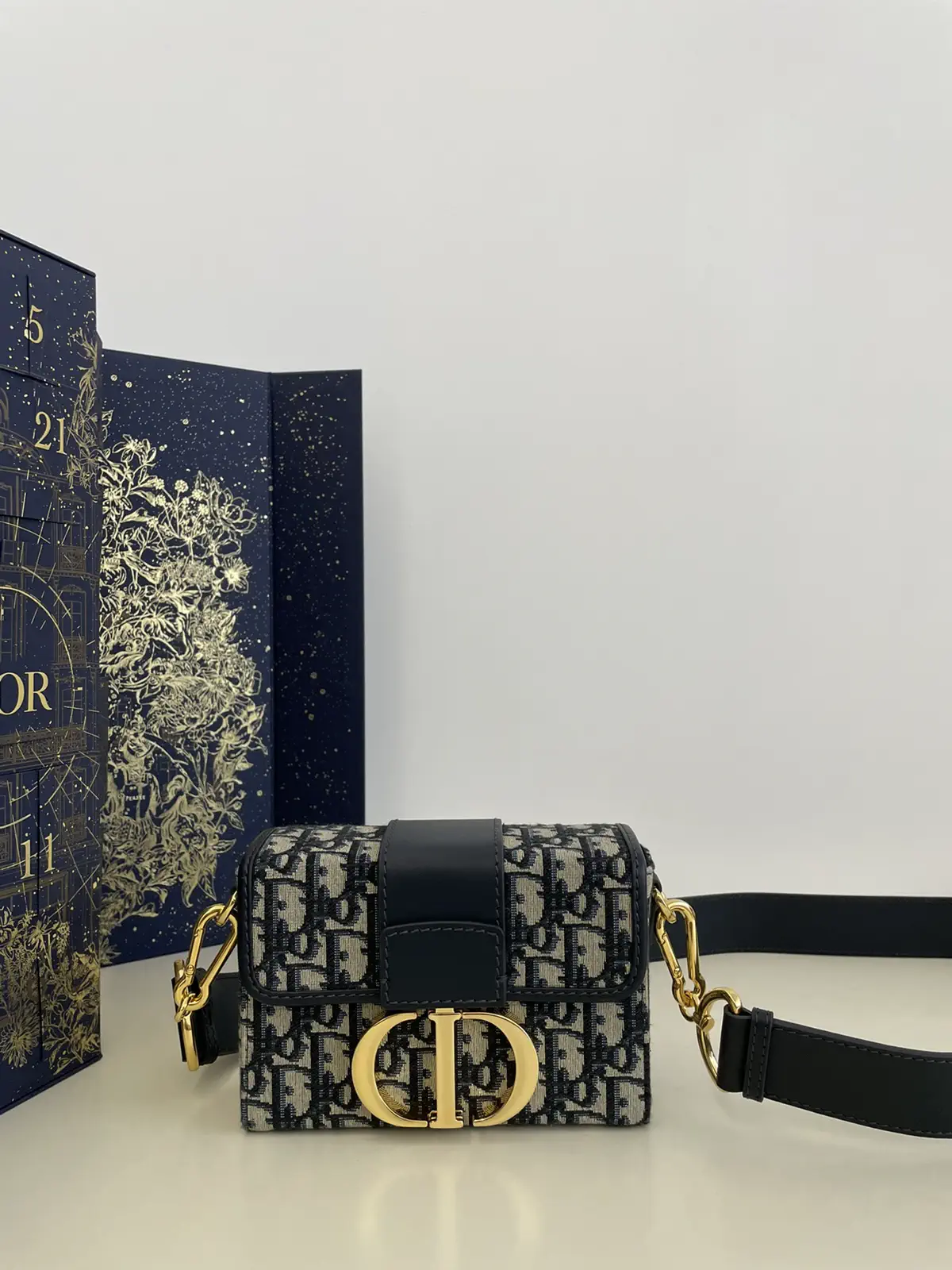 Dior Mini Box Crossbody Bag with Wide Strap image 1