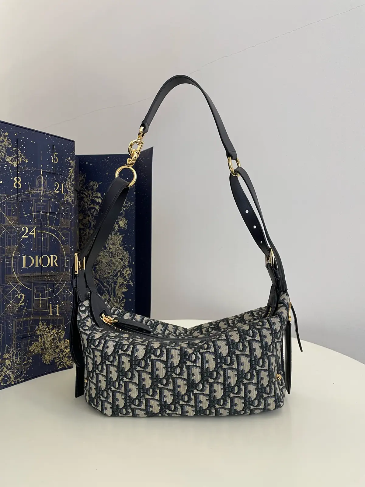 Dior Monogram Hobo Shoulder Bag image 1