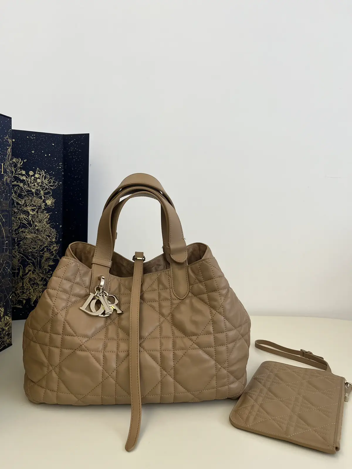 Dior Quilted Tote Bag image 1