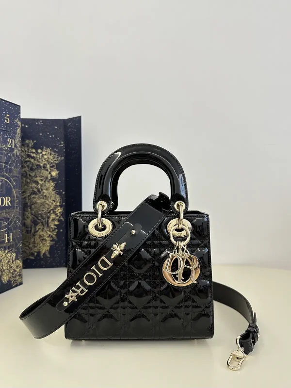 Dior Quilted Patent Top Handle Bag image 1