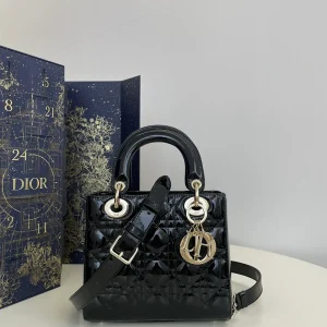 Dior Quilted Patent Top Handle Bag image 1