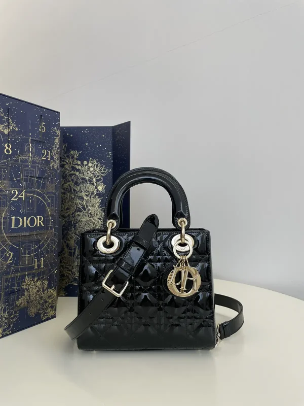 Dior Quilted Patent Top Handle Bag image 1