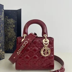 Dior Quilted Patent Top Handle Bag image 1