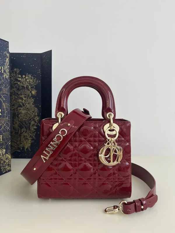 Dior Quilted Patent Top Handle Bag image 1
