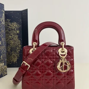 Dior Quilted Patent Top Handle Bag image 1