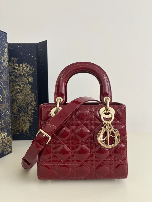 Dior Quilted Patent Top Handle Bag image 1