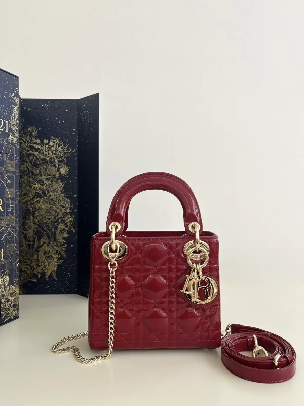 Dior Quilted Patent Top Handle Bag image 1