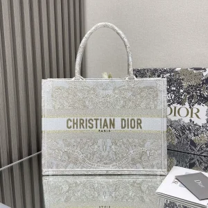 Dior Embroidered Book Tote Bag image 1