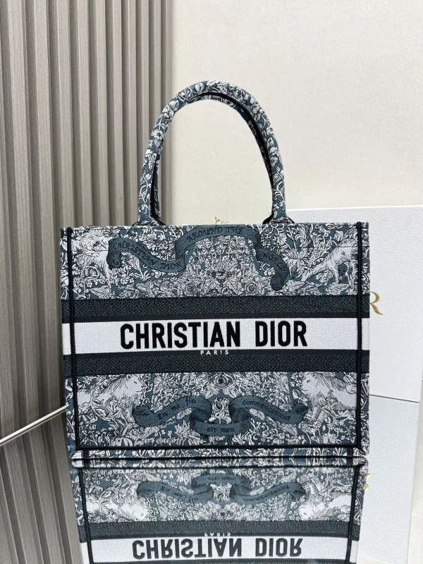 Dior Patterned Book Tote Bag image 1