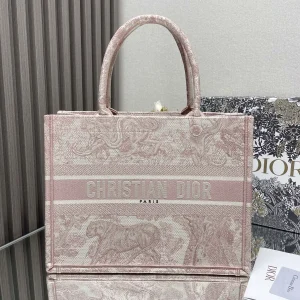 Dior Embroidered Tiger Motif Book Tote Bag image 1