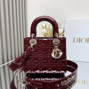 Dior Quilted Patent Top Handle Bag image 1