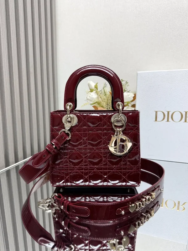 Dior Quilted Patent Top Handle Bag image 1