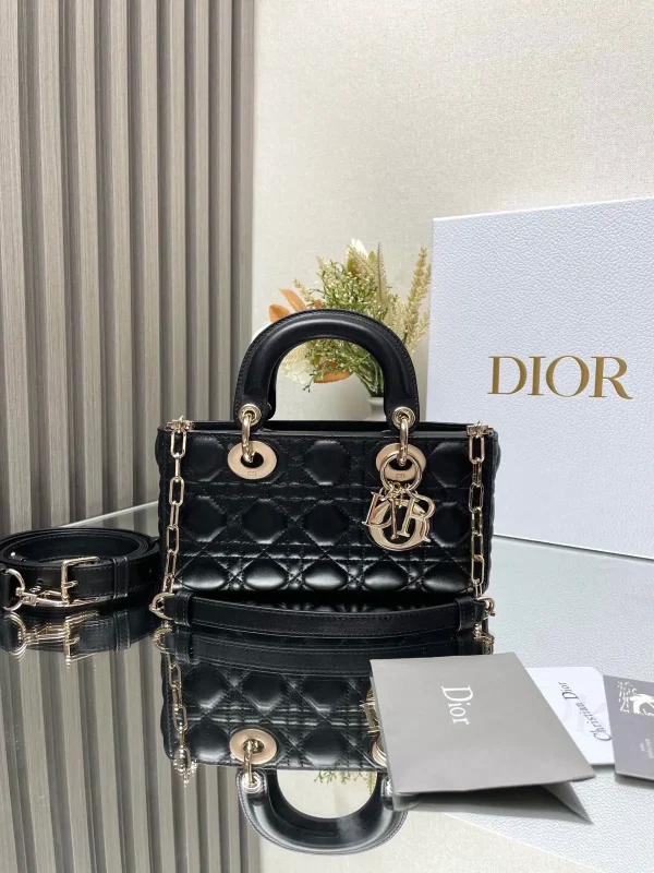 Dior Lady D-Joy Quilted Top Handle Bag image 1