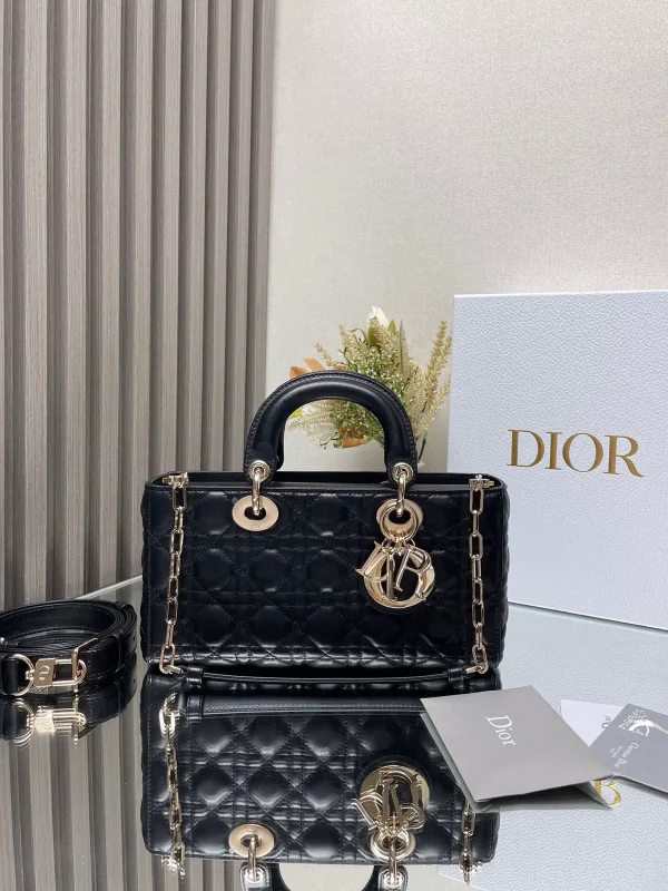Dior Lady D-Joy Quilted Top Handle Bag image 1