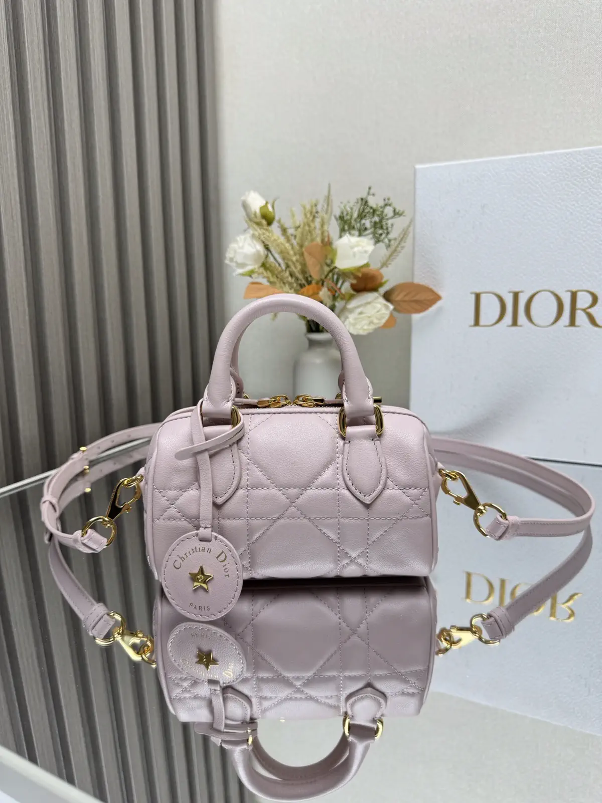 Dior Quilted Top Handle Bag image 1