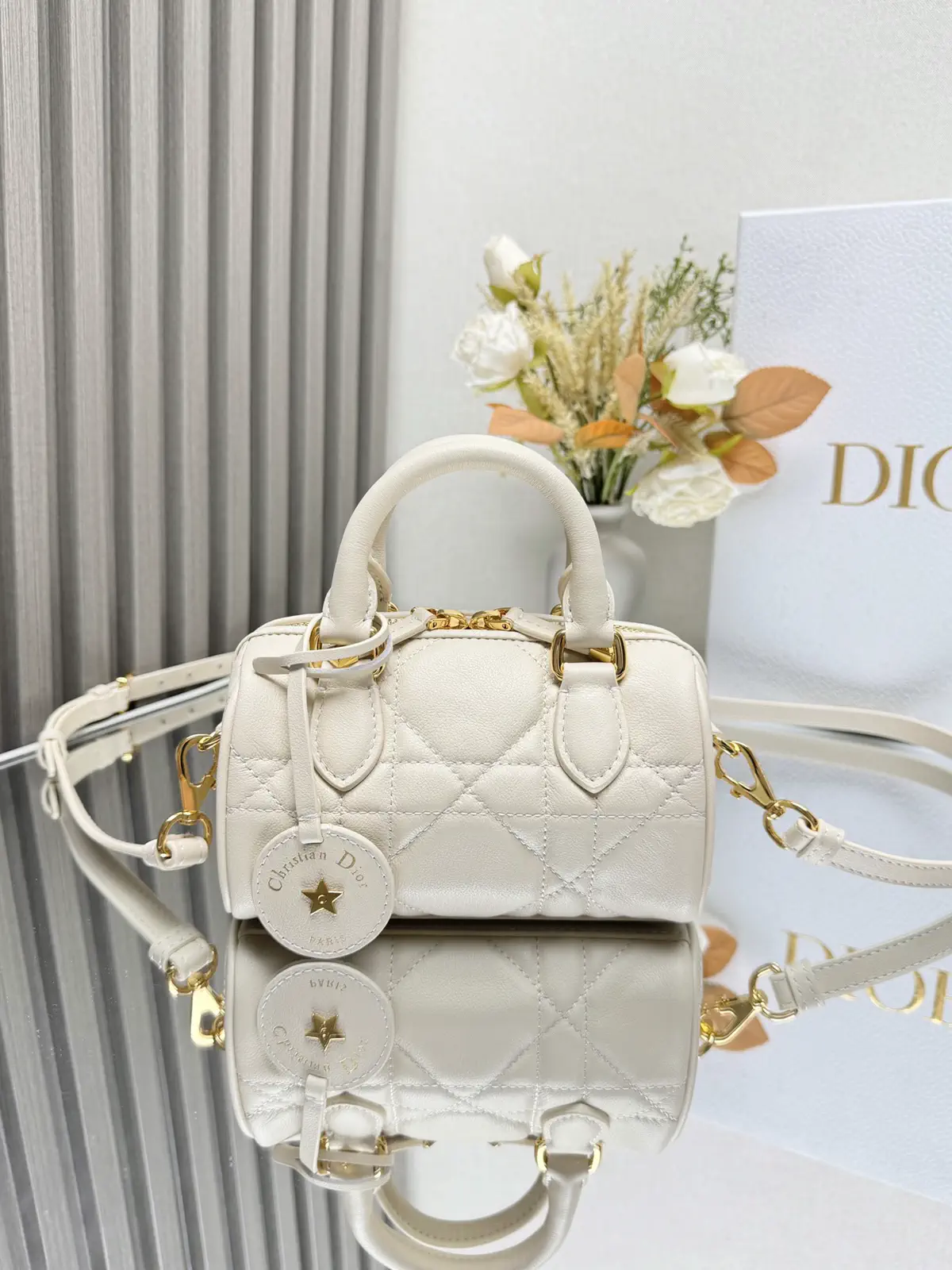 Dior Quilted Mini Top Handle Bag image 1