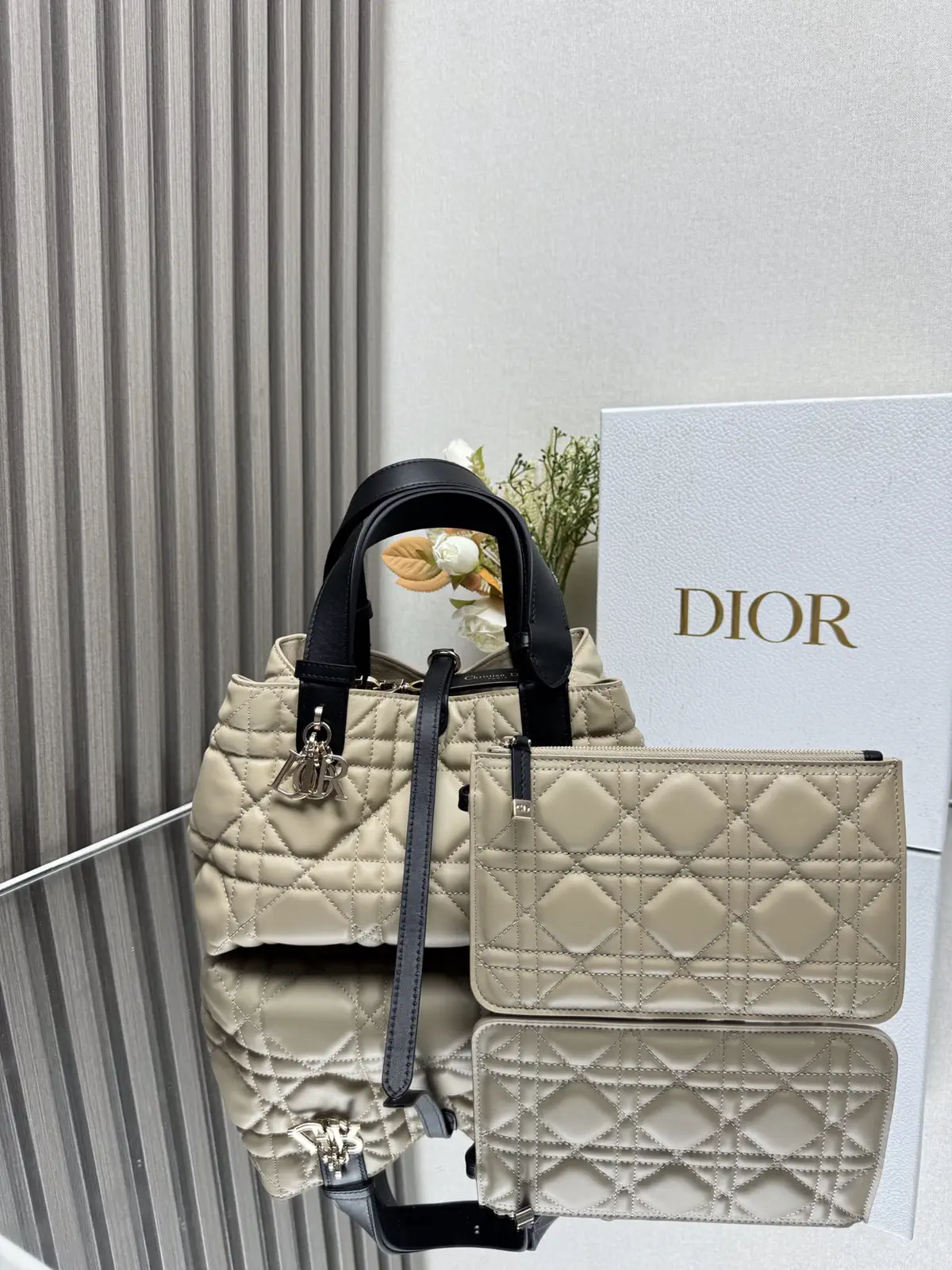 Dior Quilted Top Handle Bag image 1