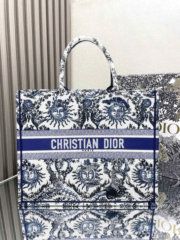 Dior Sun Constellation Embroidered Book Tote Bag image 1