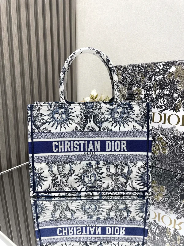 Dior Sun Constellation Embroidered Book Tote Bag image 1