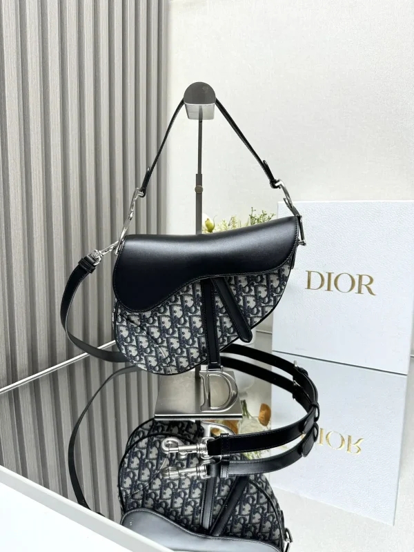 Dior Monogram Saddle Bag with Detachable Strap image 1