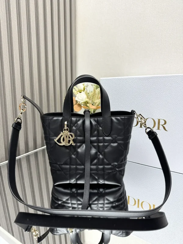 Dior Quilted Leather Top Handle Bag image 1