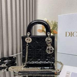Dior Quilted Patent Top Handle Bag image 1