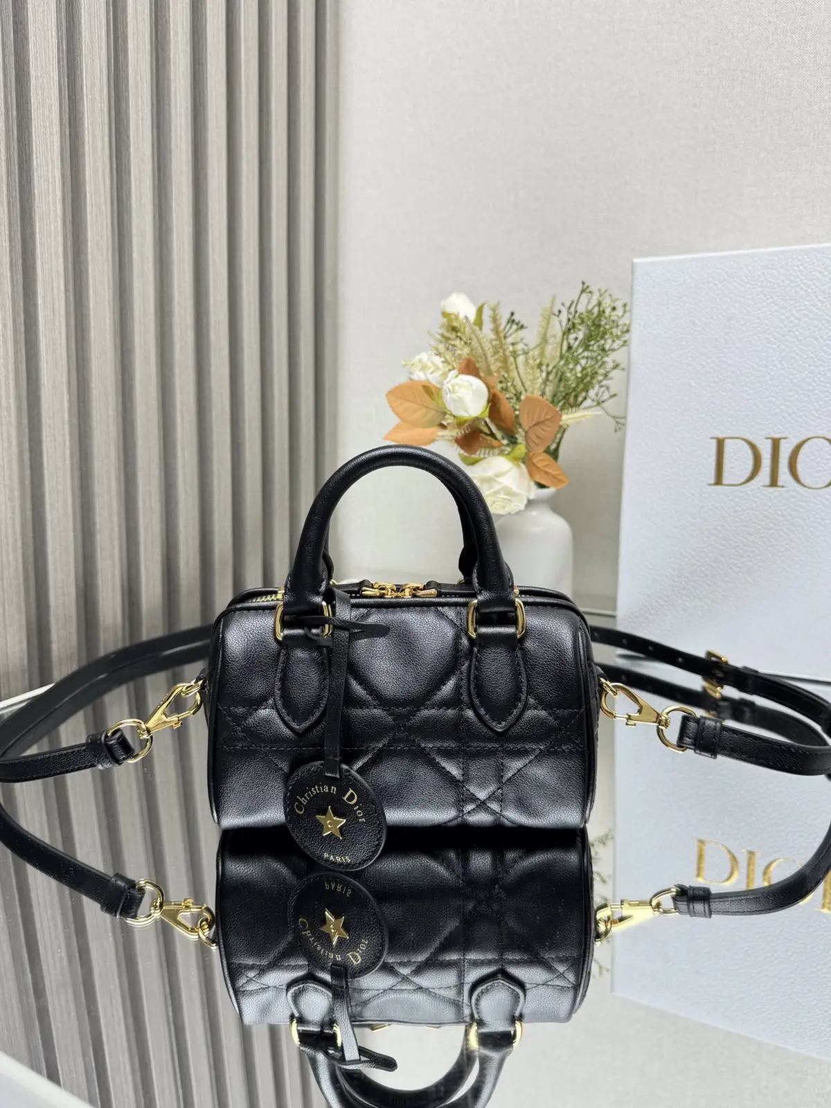 Dior Quilted Top Handle Bag image 1