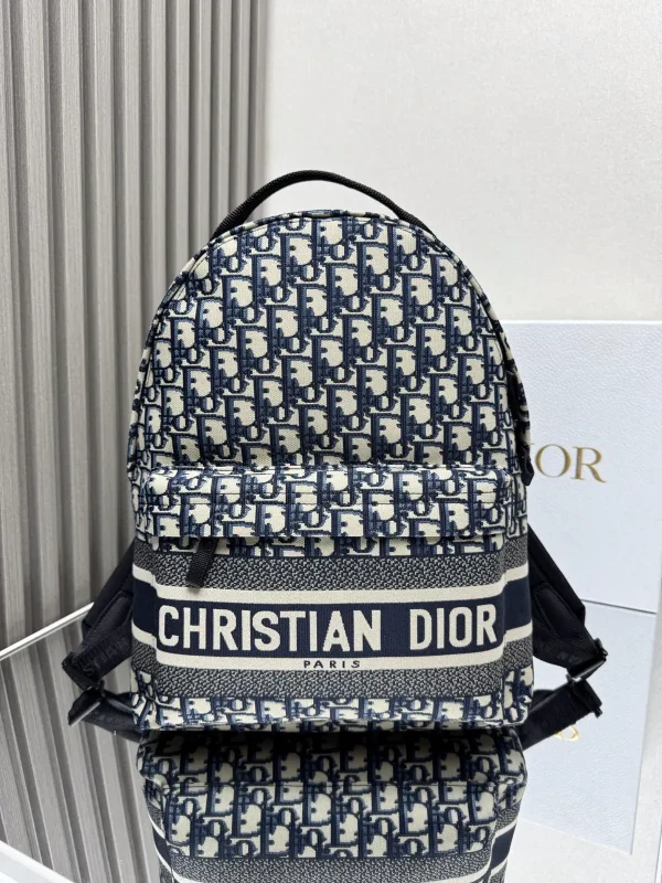 Dior Oblique Print Travel Backpack image 1