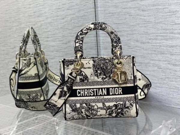 Dior Constellation Embroidered Top Handle Bag image 1