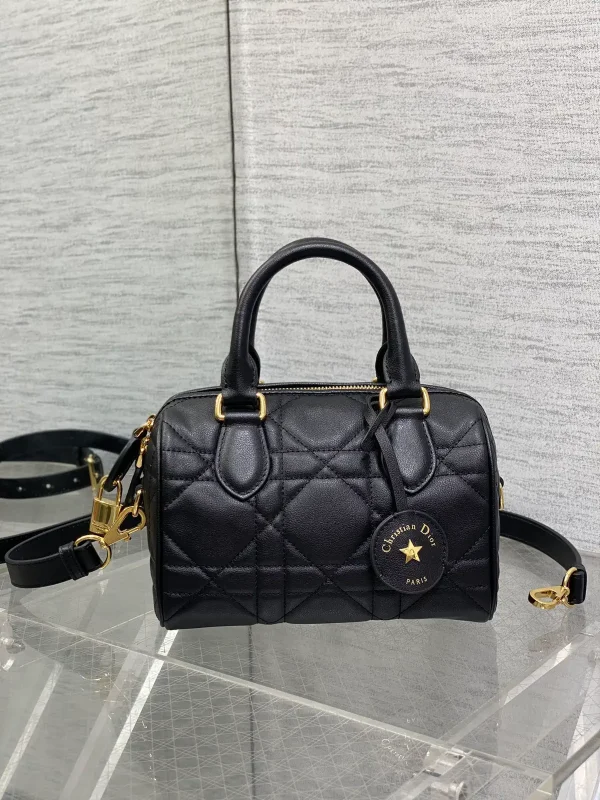 Dior Quilted Mini Boston Top Handle Bag image 1