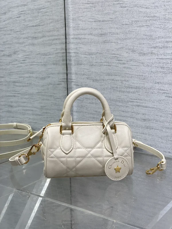 Dior Quilted Mini Boston Top Handle Bag image 1