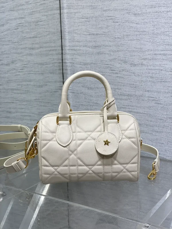 Dior Quilted Mini Boston Top Handle Bag image 1