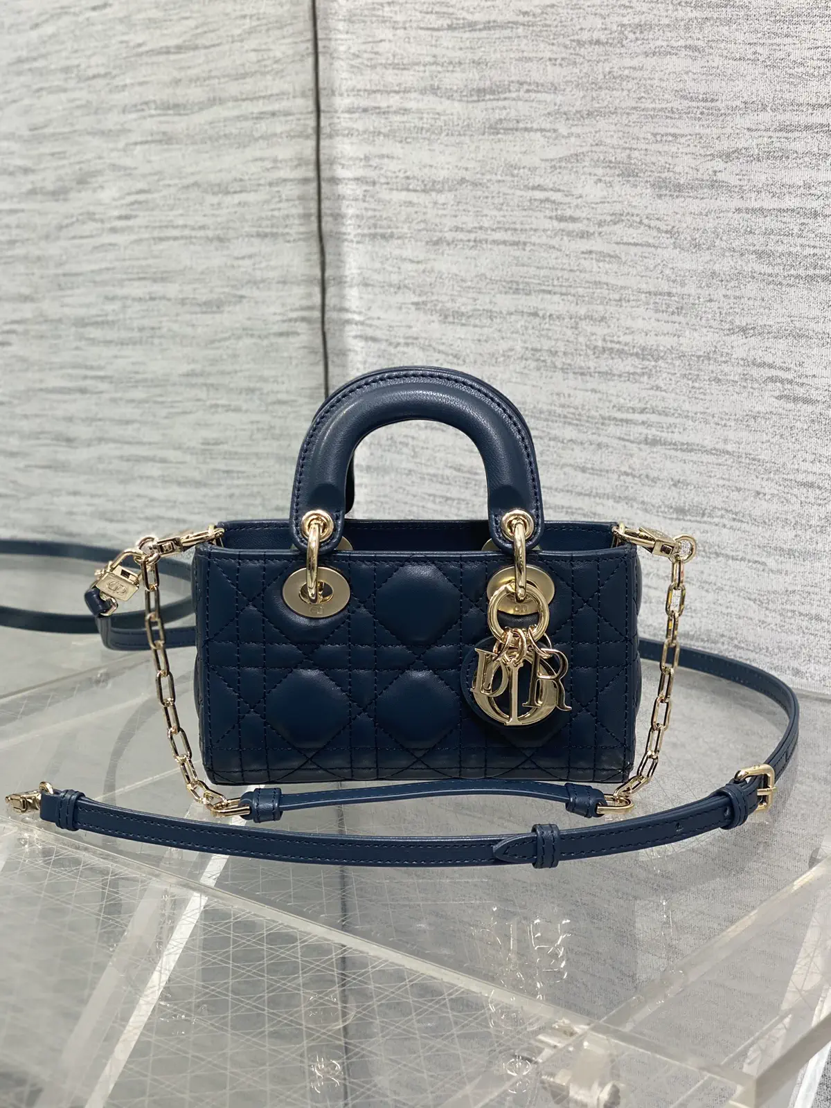 Dior D-Joy Quilted Top Handle Bag image 1