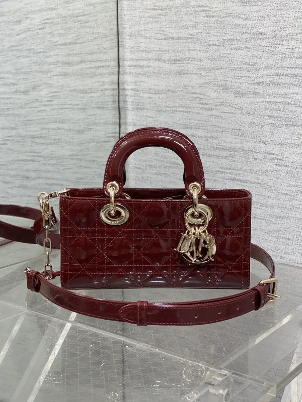 Dior Quilted Patent Top Handle Bag image 1