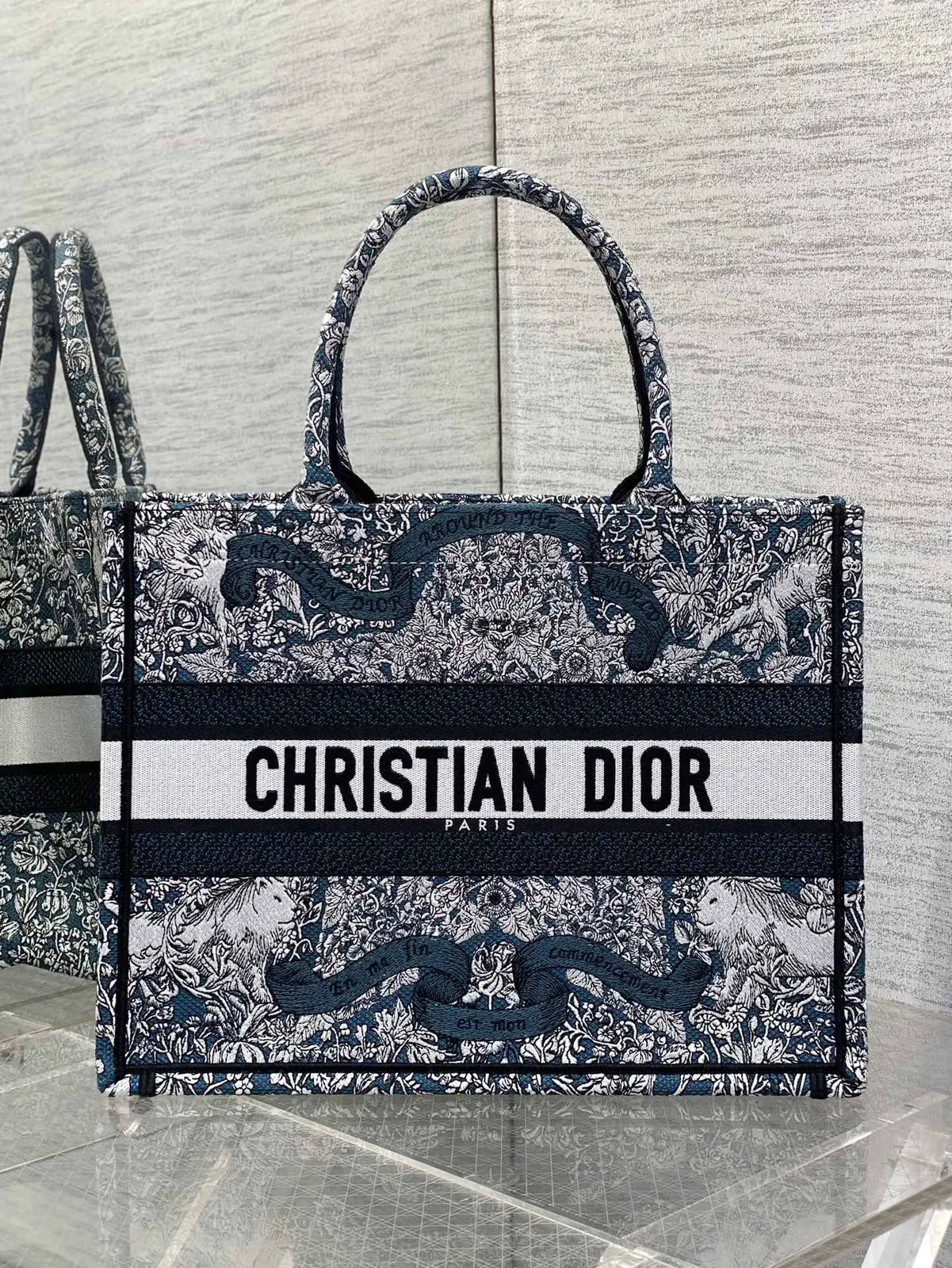 Dior Around The World Embroidered Tote Bag image 1