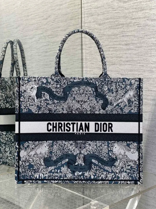 Dior Around The World Pattern Tote Bag image 1