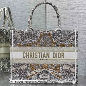 Dior Around The World Embroidered Tote Bag image 1