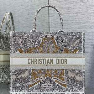 Dior Around The World Embroidered Tote Bag image 1