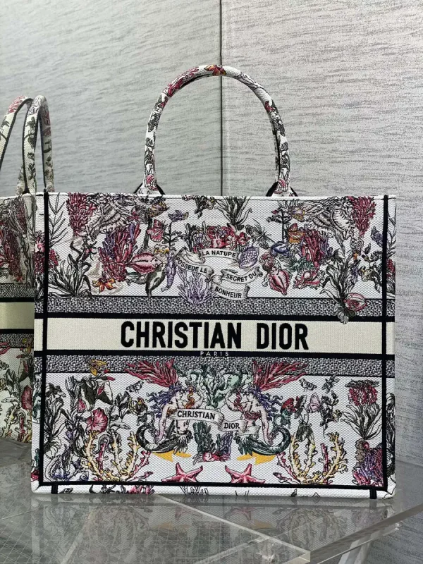 Dior Embroidered Marine Motif Tote Bag image 1