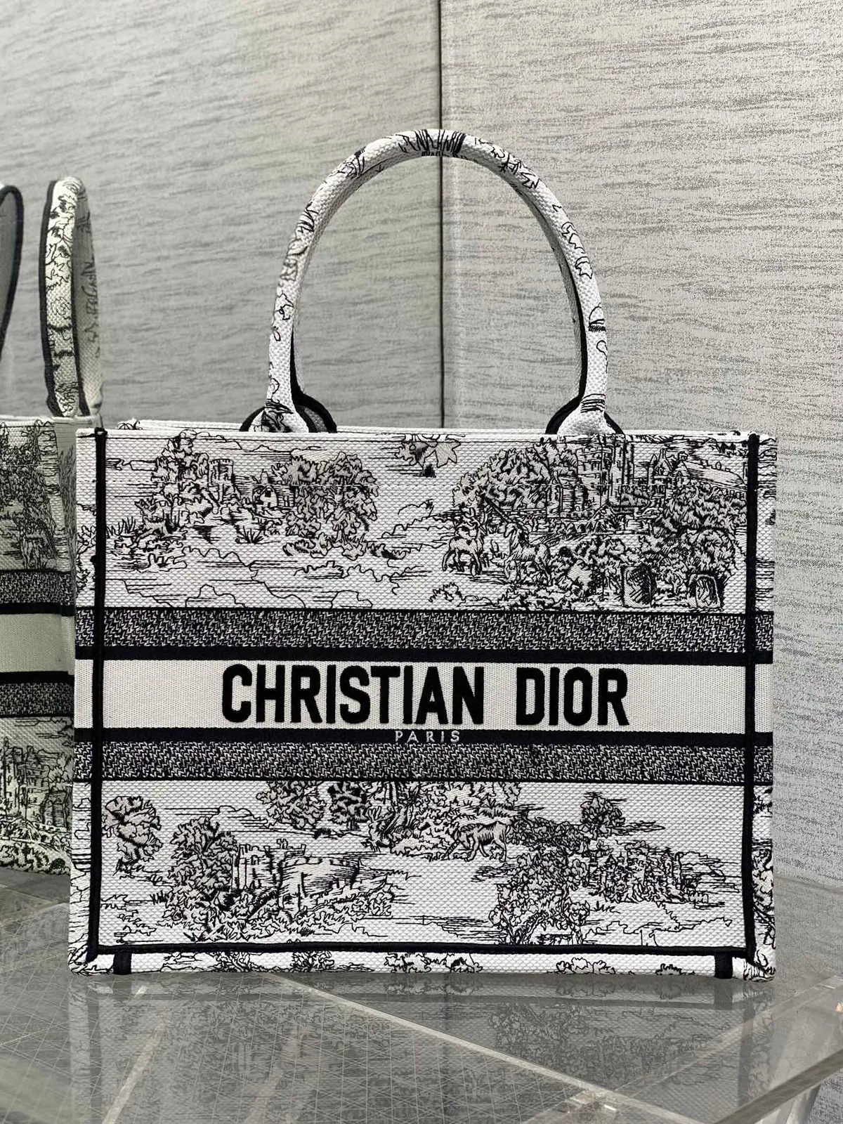 Dior Around The World Pattern Tote Bag image 1