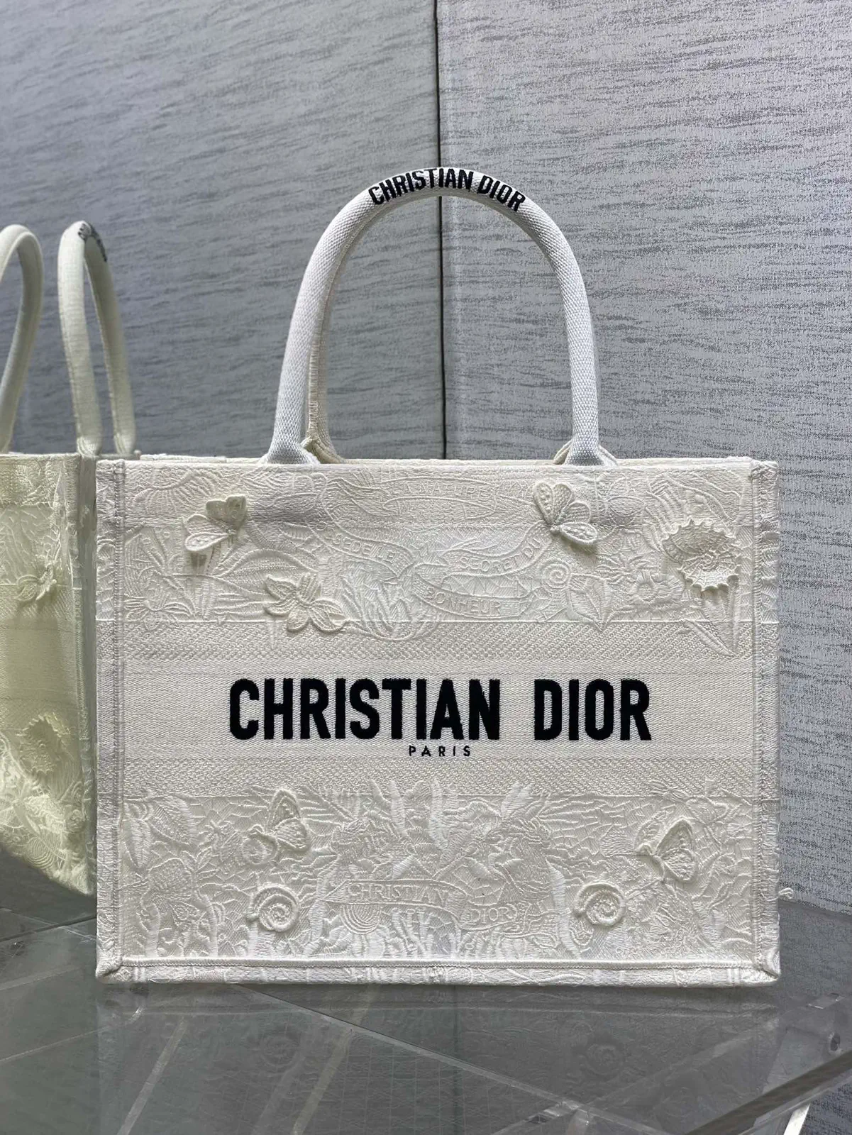 Dior Embroidered Tote Bag image 1