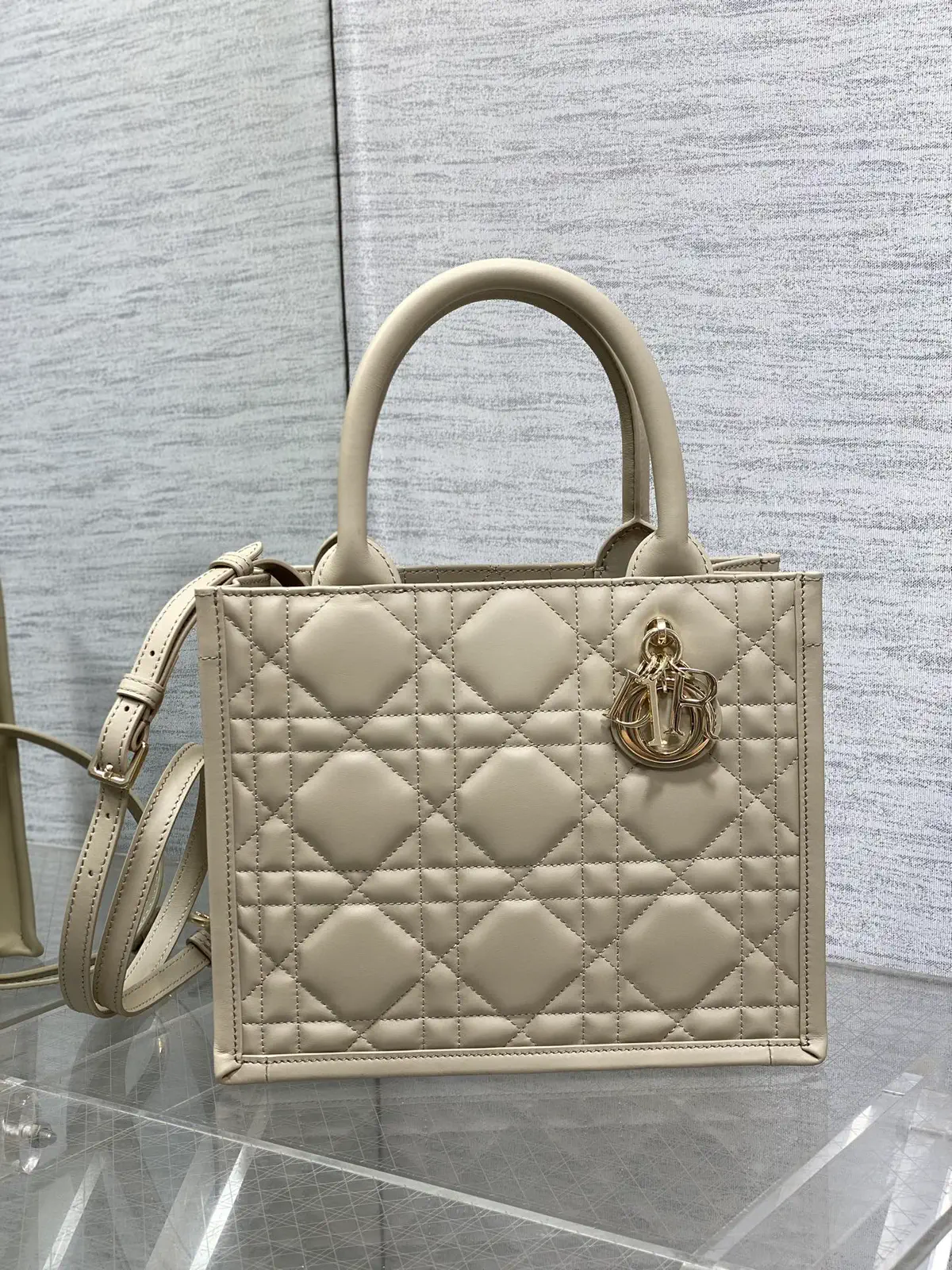Dior Quilted Tote Bag image 1
