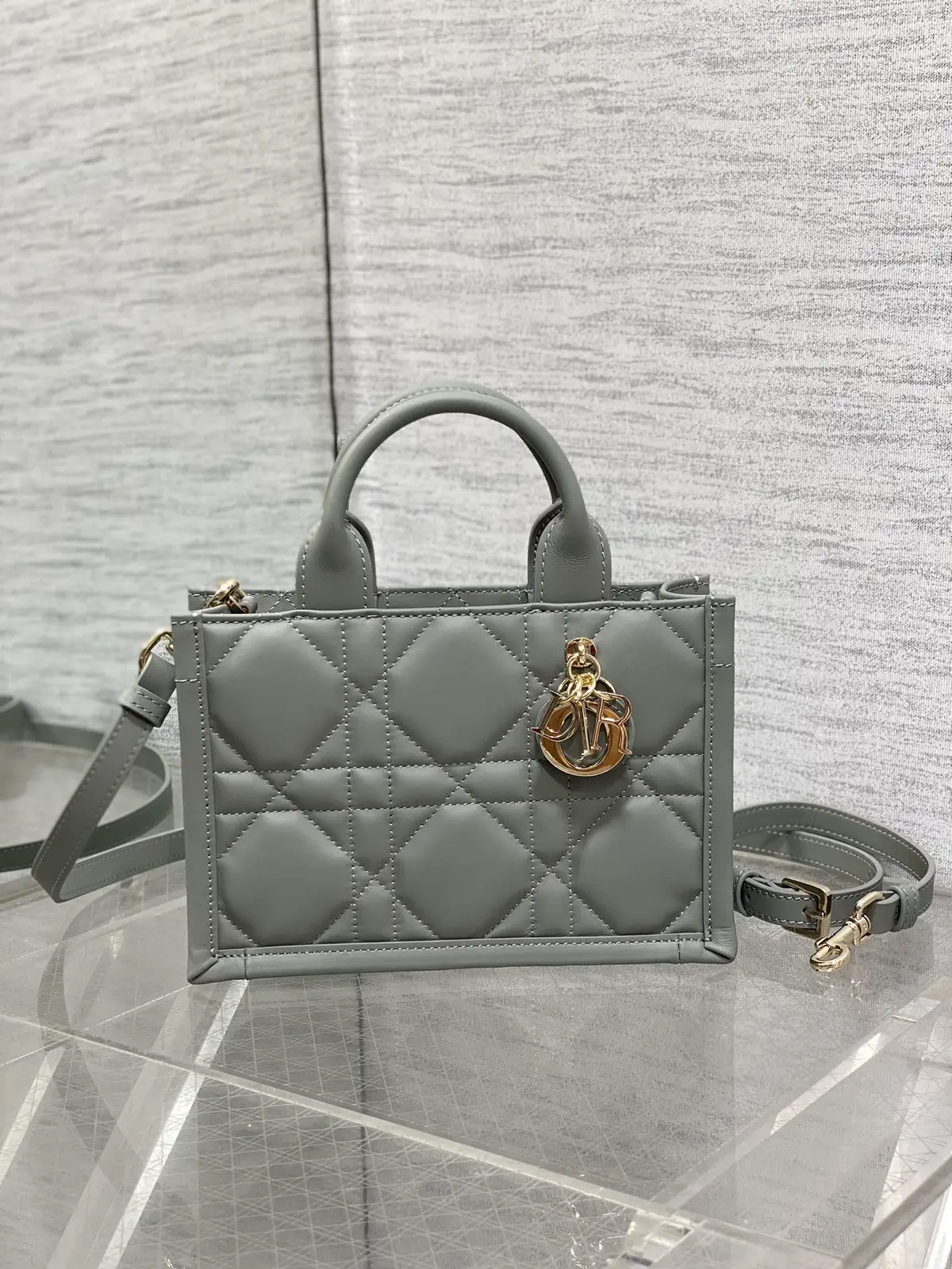 Dior Quilted Mini Top Handle Tote Bag image 1