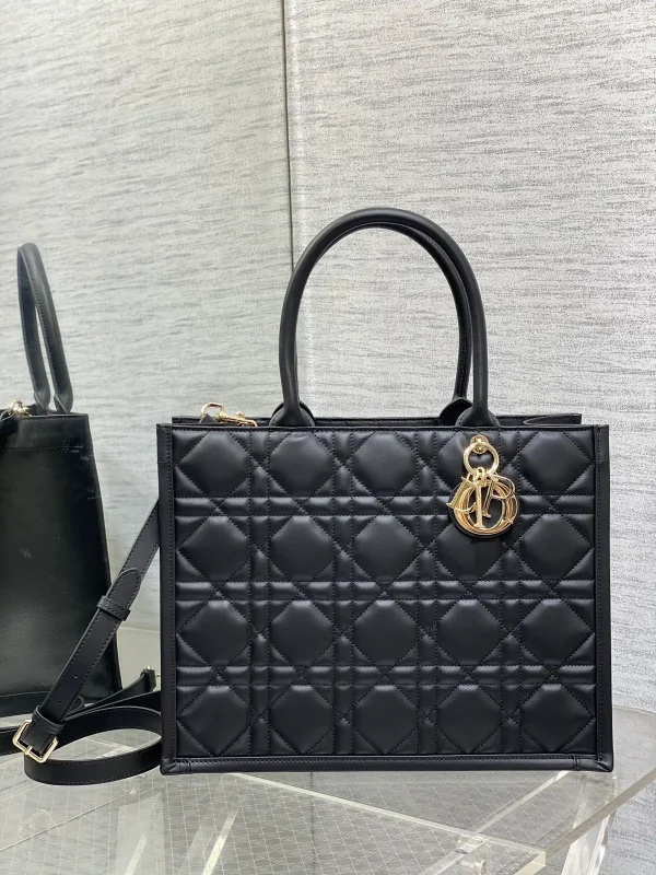 Dior Quilted Leather Tote Bag image 1