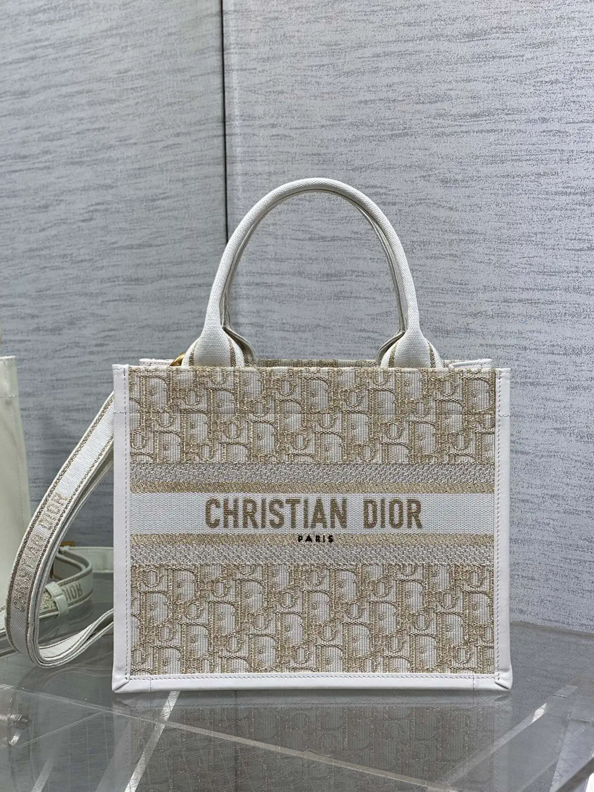 Dior Monogram Tote Bag image 1